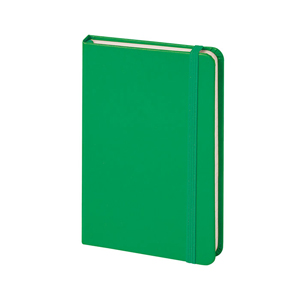 Quaderno pubblicitario con elastico in formato A6 NOTES COLOR PPB614 - Verde