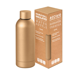 Borraccia acciaio personalizzata da 500 ml METAMAT 500 PPC417 - Oro