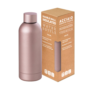 Borraccia acciaio personalizzata da 500 ml METAMAT 500 PPC417 - Rosso