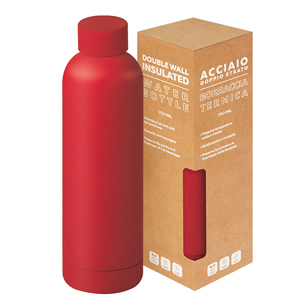 Borraccia personalizzabile termica da 750 ml MATTE BOTTLE 750 PPC418 - Rosso