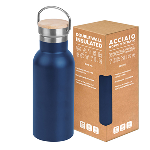 Borraccia acciaio termica da 500 ml OUTDOOR BOTTLE 500 PPC431 - Blu