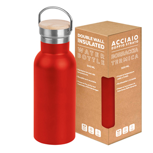 Borraccia acciaio termica da 500 ml OUTDOOR BOTTLE 500 PPC431 - Rosso