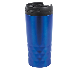 Bicchiere da viaggio da 310ml personalizzabile STEEL DRINK 310 PPC486 - Blu