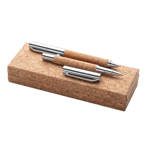 Set di penne ecologiche in sughero CORK SET PPD022 - Senza colore