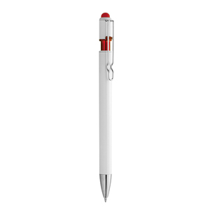 Penna a sfera con touch screen WHITE LASER PPD050 - Rosso