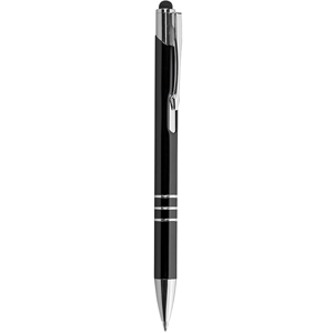 Penna personalizzata in alluminio CHROME PLUS PPD076 - Nero