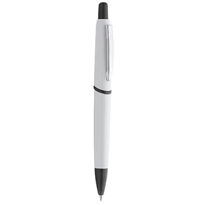 Penna promozionale in plastica WHITE VANEA PPD344 - Nero