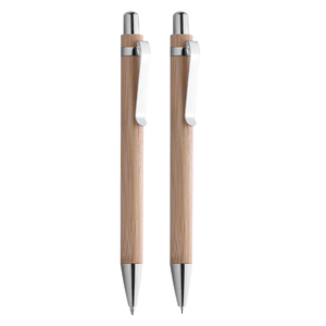 Set da regalo con penna e portamina BAMBOO SET PPD497 - Senza colore