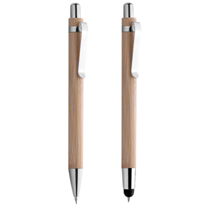 Set regalo con penna e matita in legno SET BAMBOO PPD501 - Senza colore