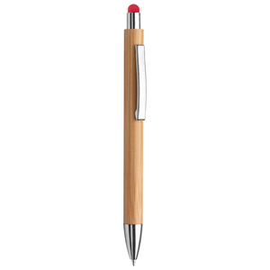 Penne touch in bamboo personalizzabili B-STYLUS PPD524 - Rosso