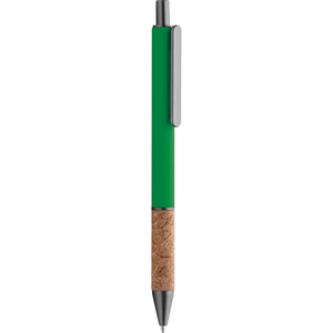 Penne personalizzate in plastica e sughero CAPRI PPD531 - Verde