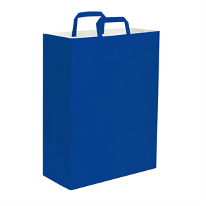 Busta in carta 110 gr colorata personalizzabile cm 45x48x15 PPG061 - Blu