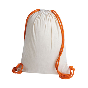 String bag personalizzata in cotone HELLAS PPG197 - Arancio