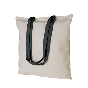 Shopper bag personalizzata in cotone 140gr cm 38x42 HURGADA PPG207 - Nero