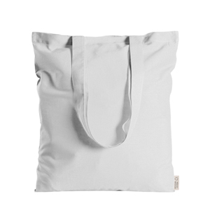 Shopper personalizzata in cotone riciclato 145 gr cm 38x42 SPRING PPG219 - Bianco