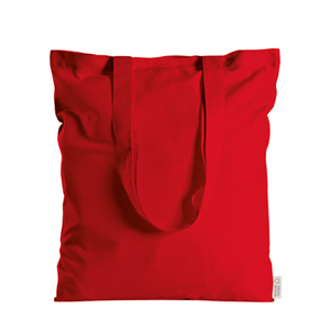 Shopper personalizzata in cotone riciclato 145 gr cm 38x42 SPRING PPG219 - Rosso