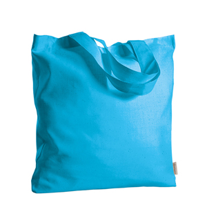 Shopper bag personalizzata in cotone 130gr cm 38x42 GRACE PPG406 - Azzurro