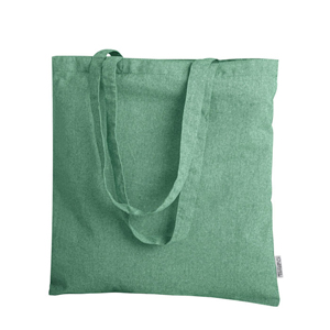 Shopper personalizzata in cotone riciclato 280gr cm 38x42 LARA PPG437 - Verde