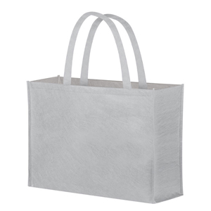 Shopper spesa personalizzata cm 45x40x18 in rpet MOKI PPG466 - Bianco