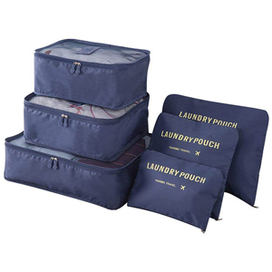 Set 6 pezzi per organizzazione valigia ORGANIZER SET PPJ703 - Blu