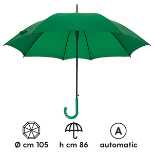 Ombrelli classici personalizzati RAINBOW PPL127 - Verde