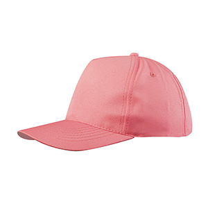 Cappellino personalizzato in poliestere 5 pannelli POLY PPM098 - Fuxia fluo