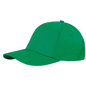 Cappellino personalizzabile da bambino in cotone 5 pannelli BABY PPM101 - Verde