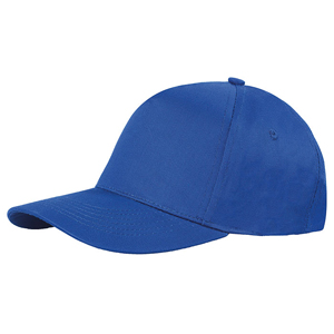Cappellino personalizzabile in cotone 5 pannelli BASIC GOLF PPM105 - Royal