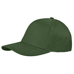 Cappellino personalizzabile in cotone 5 pannelli BASIC GOLF PPM105 - Verde militare
