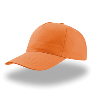 Cappellino da baseball personalizzabile in cotone 5 pannelli Atlantis START FIVE STFV - Arancio