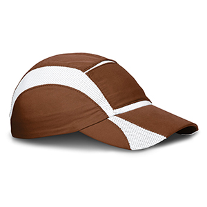 Cappellino sport con dettagli traspiranti LUIZ STR34377 - Marrone