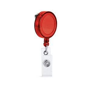 Porta badge estensibile YEATS STR53569 - Rosso