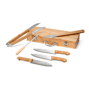 Set di utensili per barbecue KABSA STR53844 - Naturale