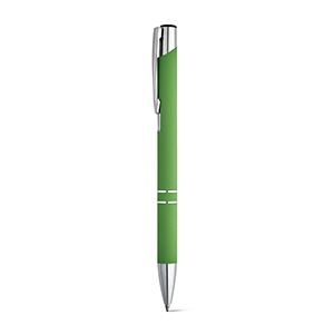 Penna a sfera in alluminio con finitura in gomma BETA SOFT STR81141 - Verde chiaro
