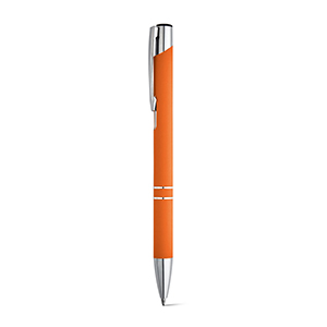 Penna a sfera in alluminio con finitura in gomma BETA SOFT STR81141 - Arancione