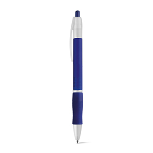 Penna a sfera con finitura antiscivolo SLIM BK STR81160 - Blu