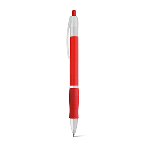 Penna a sfera con finitura antiscivolo SLIM BK STR81160 - Rosso