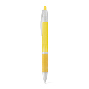 Penna a sfera con finitura antiscivolo SLIM BK STR81160 - Giallo