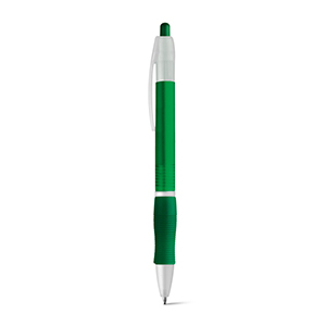 Penna a sfera con finitura antiscivolo SLIM BK STR81160 - Verde