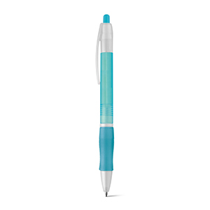 Penna a sfera con finitura antiscivolo SLIM BK STR81160 - Azzurro
