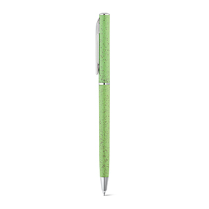 Penna a sfera in fibra di paglia di grano DEVIN STR81203 - Verde chiaro