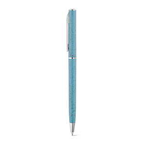 Penna a sfera in fibra di paglia di grano DEVIN STR81203 - Azzurro