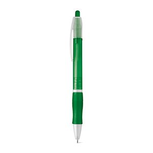 Penna a sfera con finitura antiscivolo SLIM STR91247 - Verde