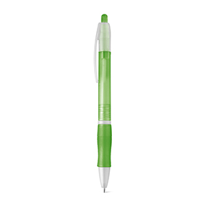 Penna a sfera con finitura antiscivolo SLIM STR91247 - Verde chiaro