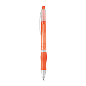Penna a sfera con finitura antiscivolo SLIM STR91247 - Arancione