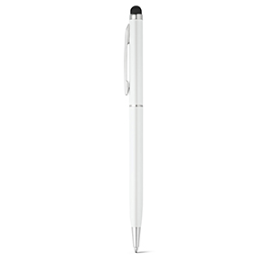 Penna a sfera touch in alluminio ZOE STR91624 - Bianco