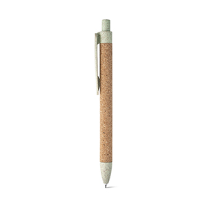Penna a sfera in sughero e paglia di grano GOYA STR91795 - Verde chiaro