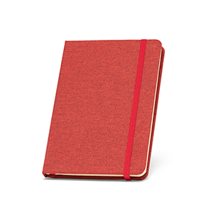 Blocco note A5 con copertina in rpet e pagine a righe BOYD STR93276 - Rosso