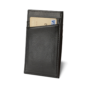 Porta carte di credito in pelle KUTCHER STR93316 - Nero