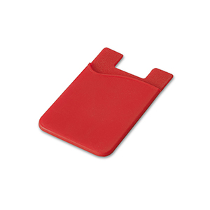 Porta carte adesivi per cellulare SHELLEY STR93320 - Rosso